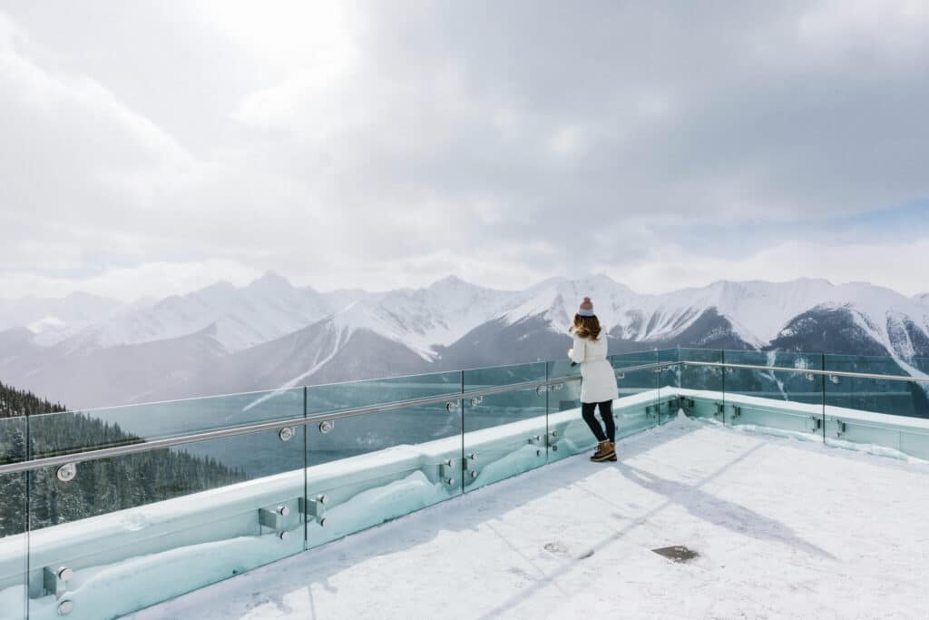 Banff-Gondola-Winter-Patio-View